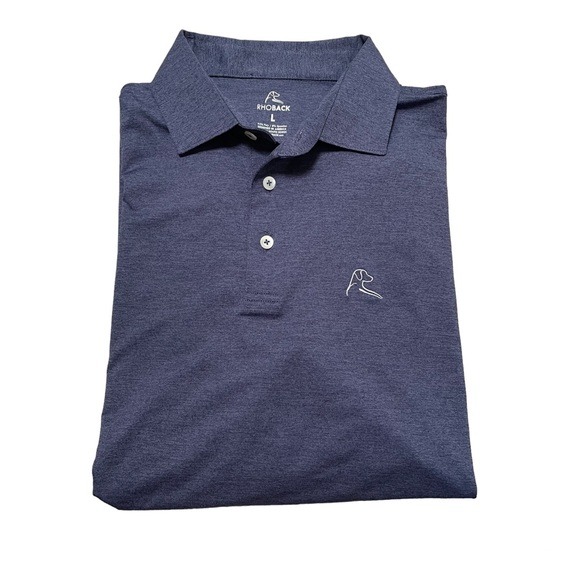 Rhoback Shirts Rhoback Mens Golf Polo The Annapolis Long Sleeve